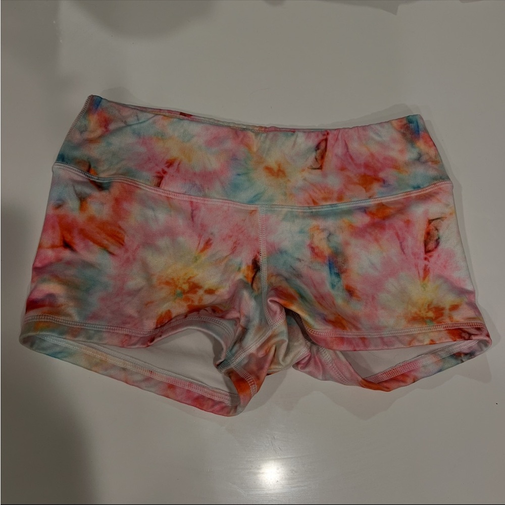 Fleo Multicolor Tie-Dye Athletic Shorts